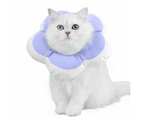 Cat Cone Collar Soft, Cat Recovery Collar Waterproof Flower Cat Cones to Stop Licking Adjustable