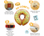 Recovery Donut Collar for Dogs & Cat,Inflatable Dog Cone Collar Alternative After Surgery,Soft Dog Cone for Large Medium Small Dog,Adjustable Dog Neck