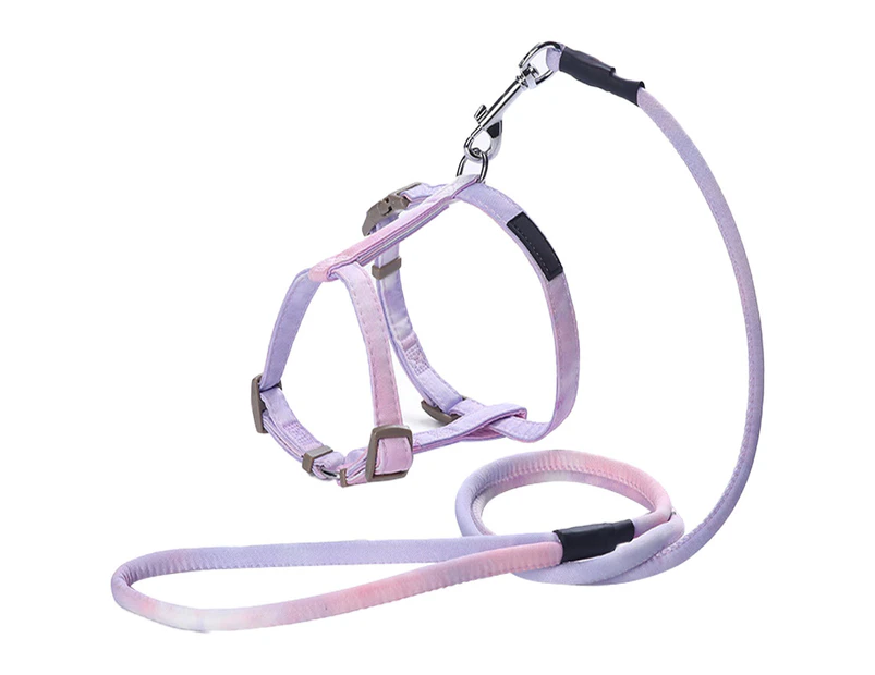 Adjustable pet cat gradient traction rope-small dog rope I-shaped chest strap