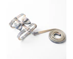 Big bow plaid cat chain with traction rope; cat escape-proof rope.