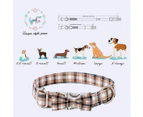 Dog Collar with Bow Tie - Adjustable bow dog collar, stylish, small to medium or large