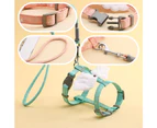 Small dog rope I-shaped chest strap-Adjustable pet cat gradient traction rope