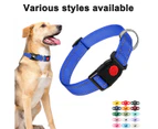 Reflective Dog Collar with Safety Locking Buckle, Adjustable Nylon Pet Collars for Small Dogs