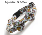 Unique style paw pet soft cozy bow tie dog collar