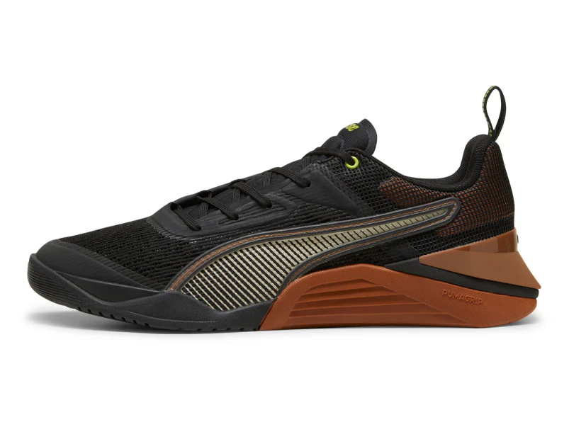 Puma Men's Fuse 3.0 Training Shoes - Black/Teak/Lime Power