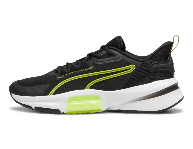 Puma Men's PWRFrame TR 3 Training Shoes - Black/Olive Green/Lime