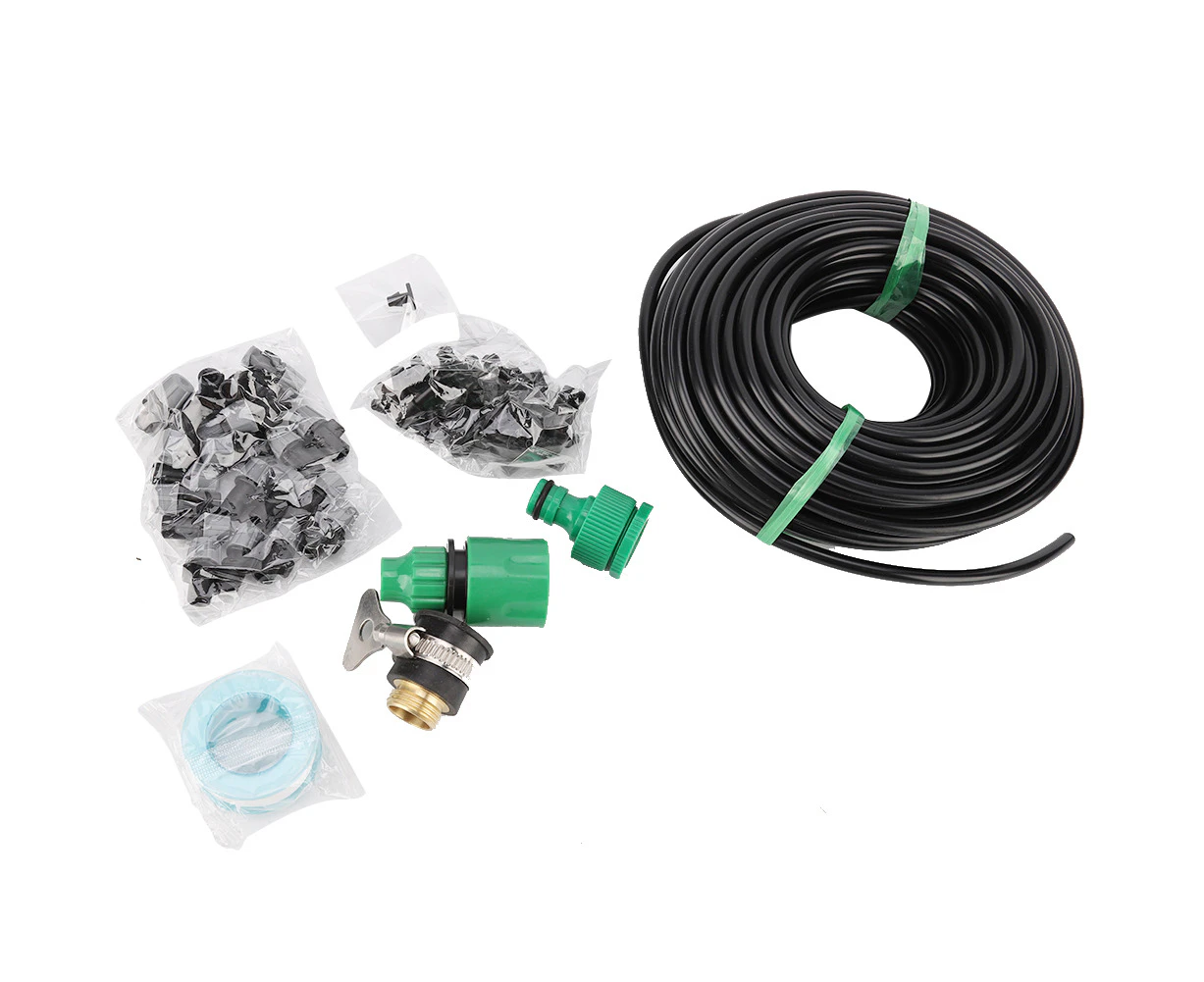 20M 4/7 Micro Jet Hose Water Spray Nozzle Garden Irrigation System Watering Sprayer Kit