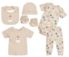 Gem Look Baby Santa Organic Cotton 6-Piece Clothes Set