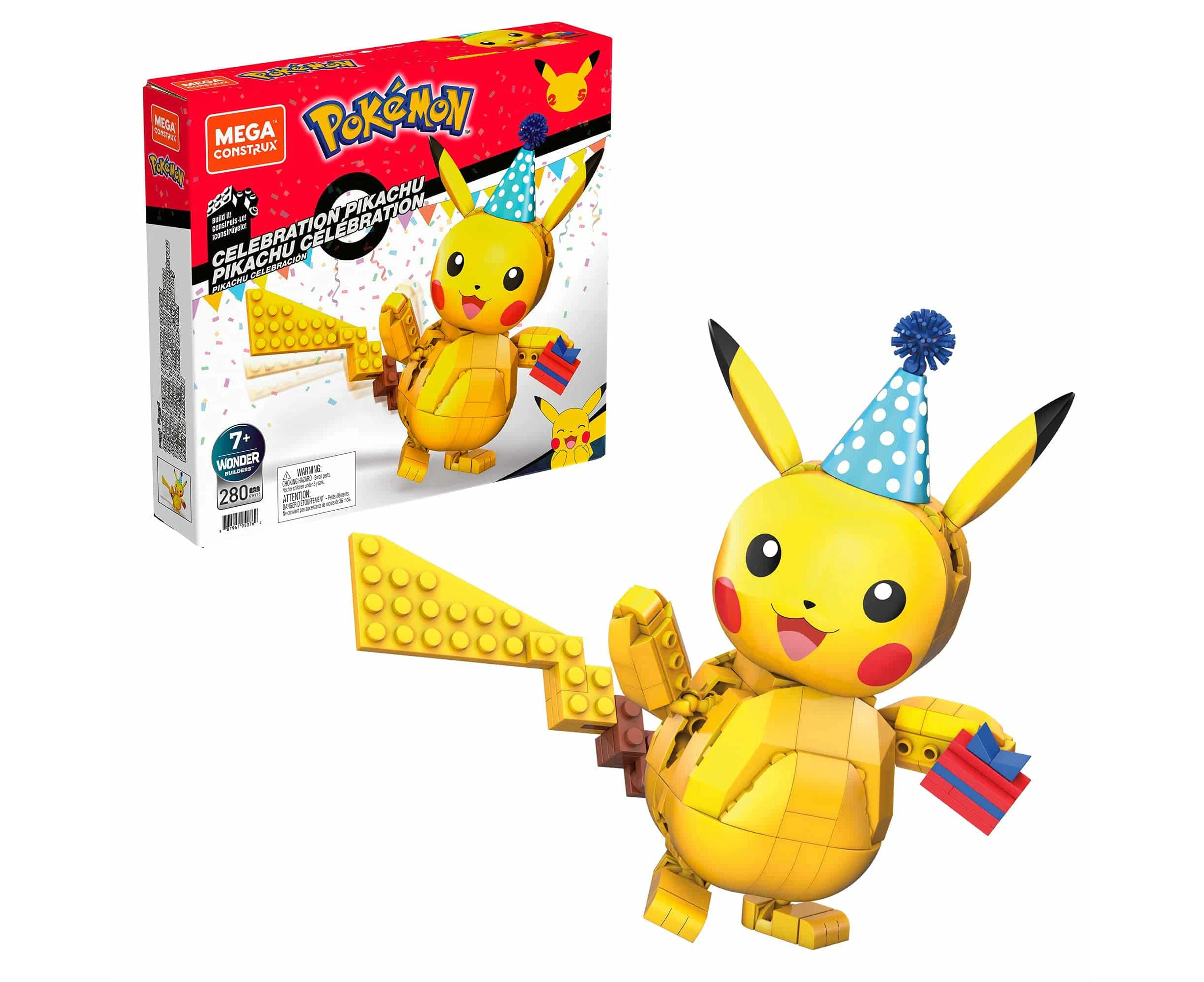 Mega Pokémon Anniversary Medium Pikachu: Celebrate With A Special Edition Pikachu! Build The Iconic Electric Mouse In Detail!