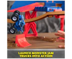 Monster Jam Supercharge Speedway Playset: Light-up Track With Megalodon & El Toro Loco Die-cast Trucks!