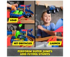 Monster Jam Supercharge Speedway Playset: Light-up Track With Megalodon & El Toro Loco Die-cast Trucks!