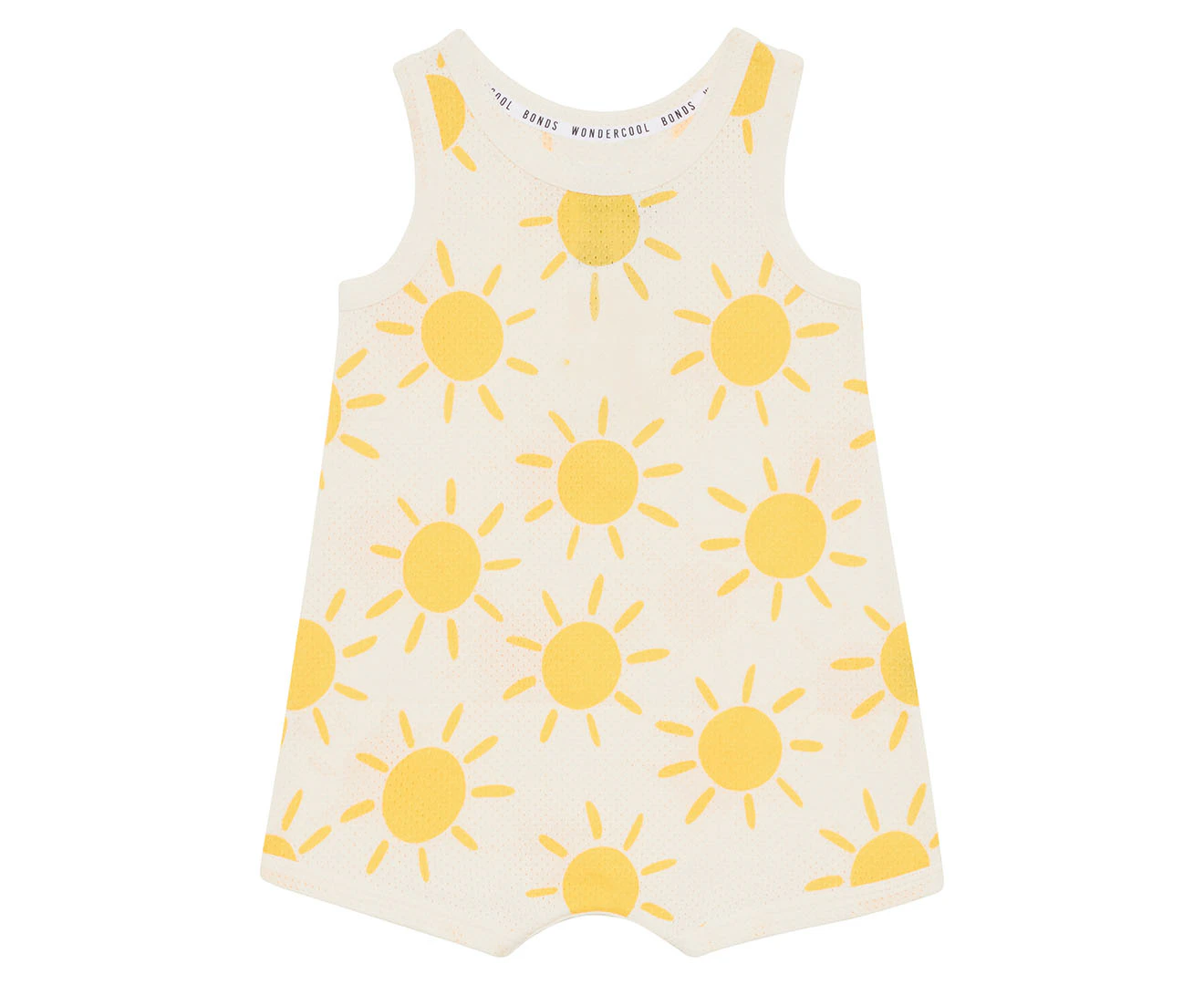 Bonds Baby Wondercool Eyelet Hot Days Suit - Sun-Burst/Yellow