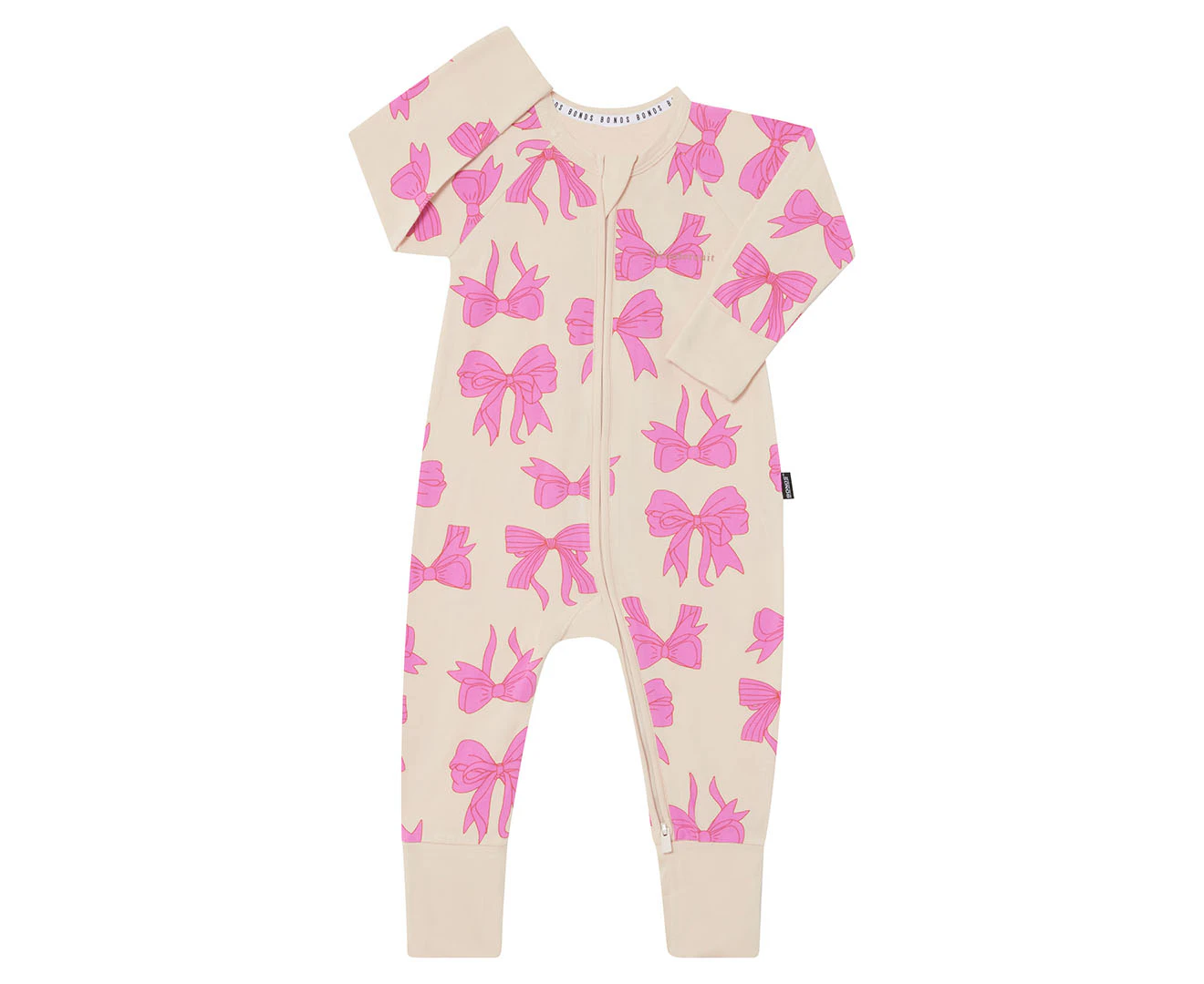 Bonds Baby/Toddler Zip Wondersuit - Bow-Tiful Bows/Pink