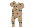 Bonds Baby/Toddler Zip Wondersuit - Island Breeze/Brown