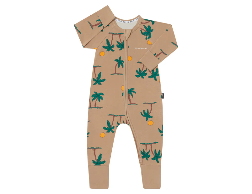 Bonds Baby/Toddler Zip Wondersuit - Island Breeze/Brown