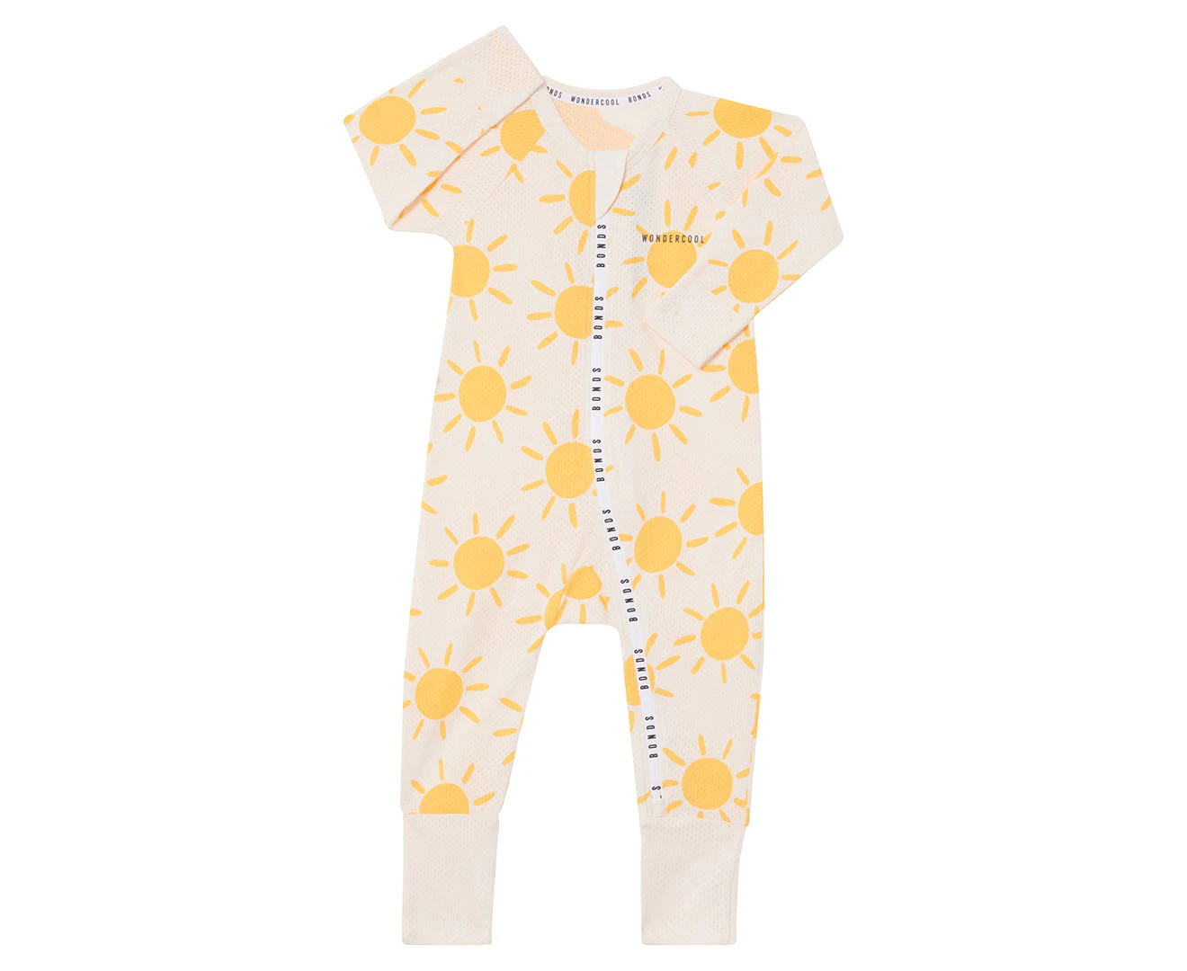 Bonds Baby Wondercool Eyelet Zip Wondersuit - Sun-Burst/Yellow