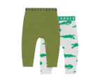 Bonds Baby Roomies Leggings 2-Pack - Crocodile Stomp/Khaki