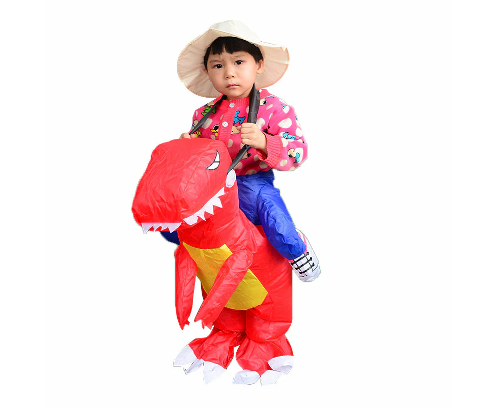 Red Inflatable Dinosaur Costume toddle Halloween Christmas Party Cosplay Costumes Dress Suit for children Adult book week costume