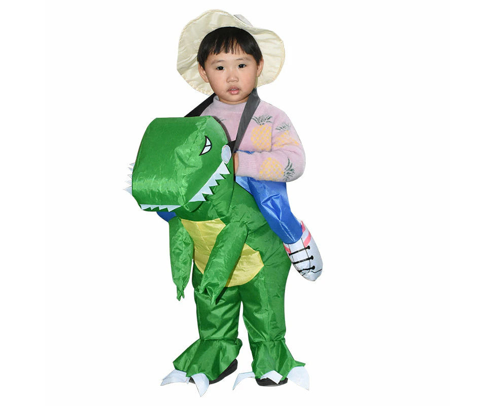 Green Inflatable Dinosaur Costume toddle Halloween Christmas Party Cosplay Costumes Dress Suit for children Adult book week costume