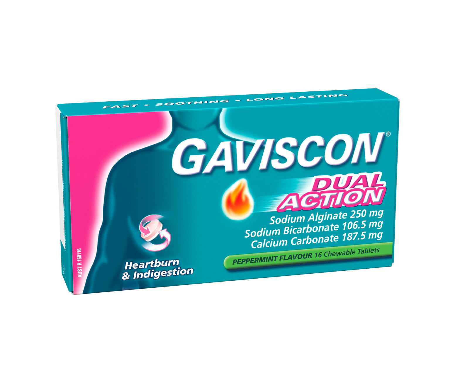 Gaviscon Dual Action Peppermint 16 Pack