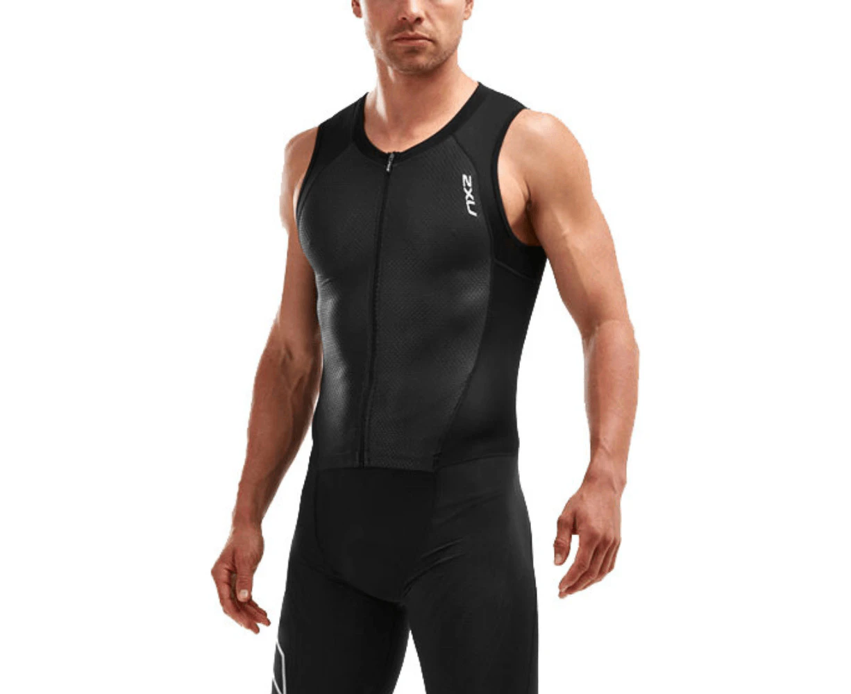 2XU Men's Compression Tri Singlet - Black