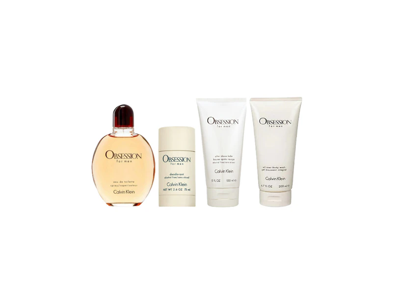 Calvin Klein Obsession 4 Piece 125ml Eau de Toilette