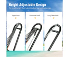 Double Hammock Chair Stand Metal Frame Outdoor Hanging Swing Chair Bed 2 Person Camping Garden Patio Beach, w/2 Chains & 2 S-hooks