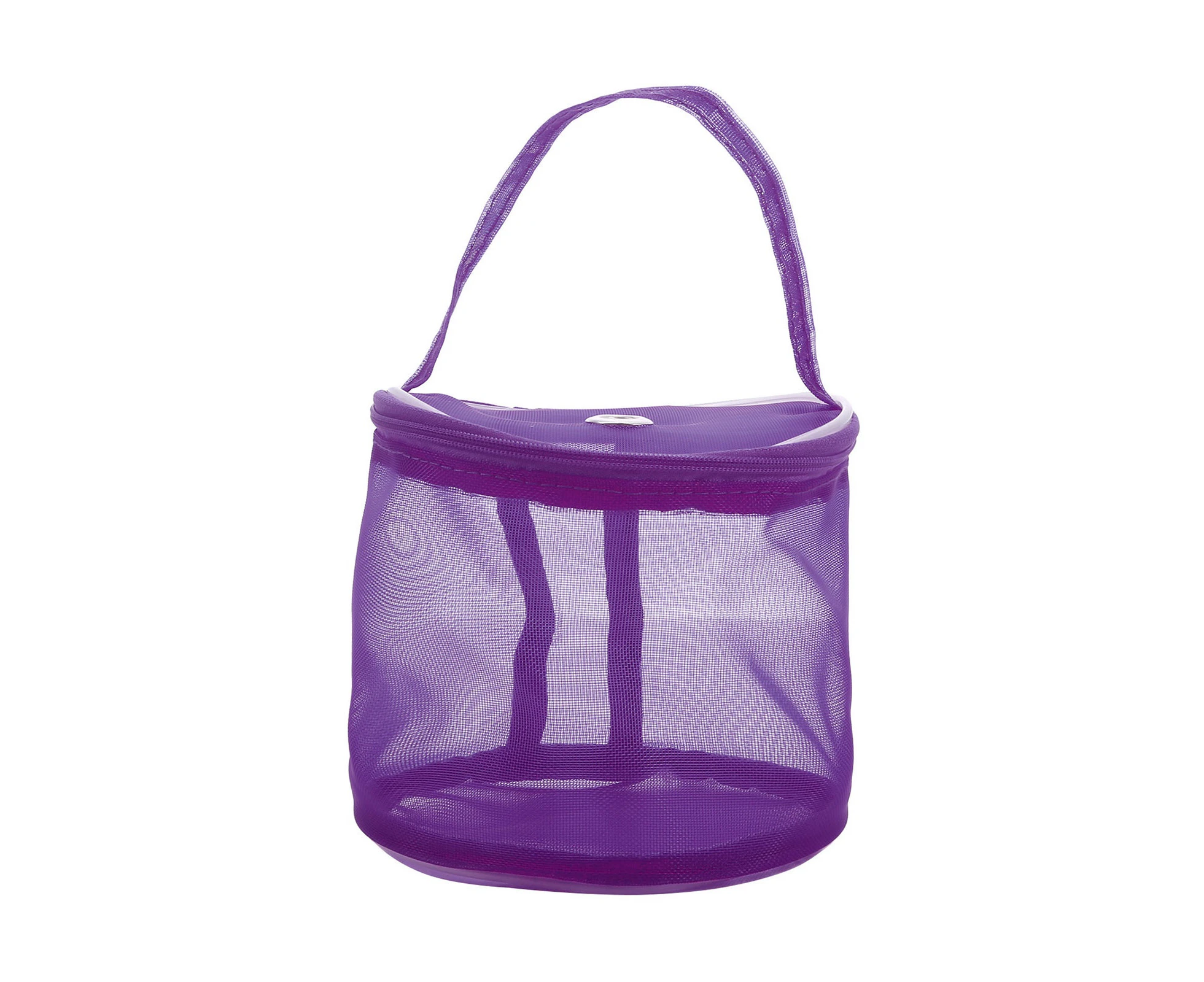 Knitting Yarn Round Crochet Bag Knitting Crochet Ball Holder Tote Organizer Bag Home Storage Organization Storage Bags purple