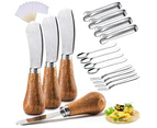 16Pcs Cheese Butter Spreader Knives Set