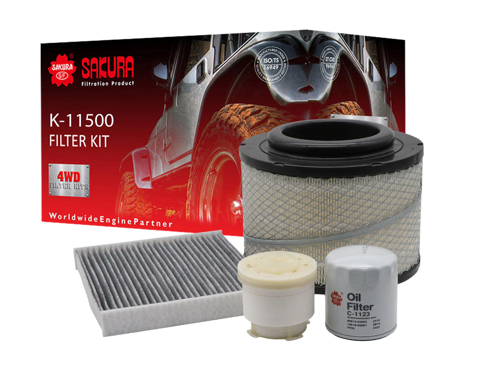 Sakura K-11500 Filter Set - Cross Ref: RSK2C - K-11500