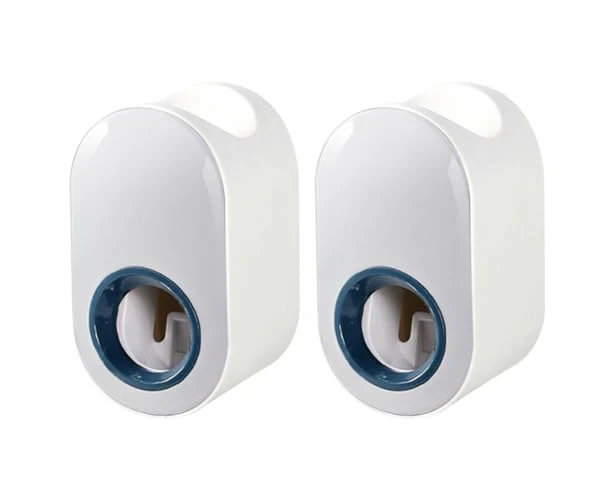 2Pcs Toothpaste Squeezer Wall Mounted Automatic Toothpaste Dispenser