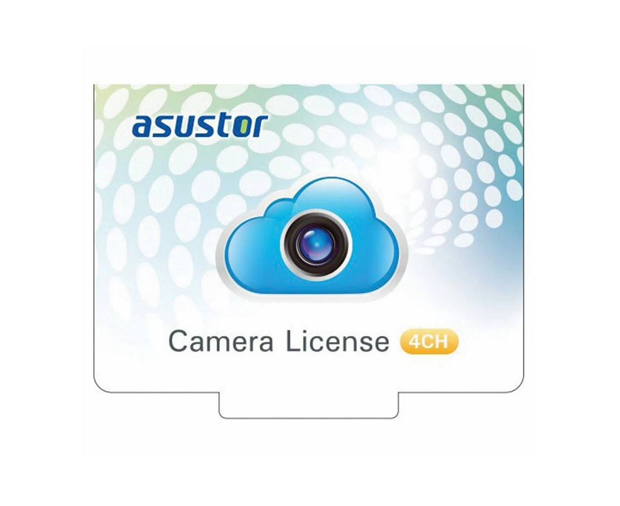 Asustor NVR 4 Channel Camera Licenses for Surveillance Center Digital Version