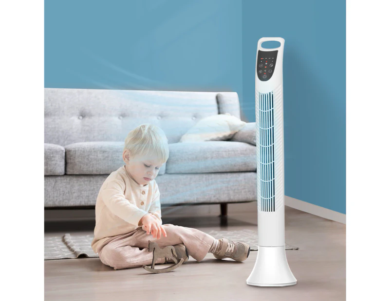 Spector Electric Tower Fan Air Cooler Oscillating Timer 3 Speeds Remote Control