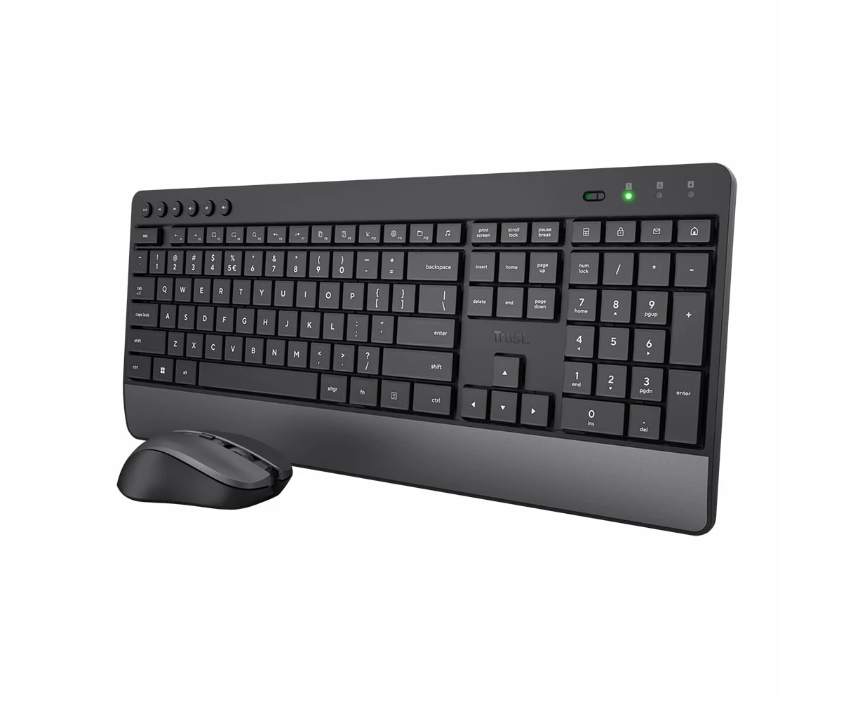 Trust Trezo Comfort Wireless Keyboard and Mouse Set (Black)