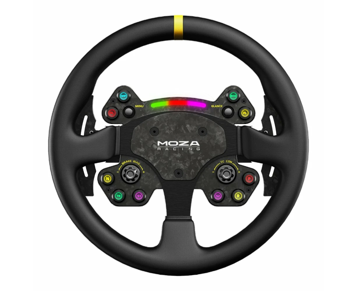 Moza Racing RS V2 Round Leather Steering Wheel