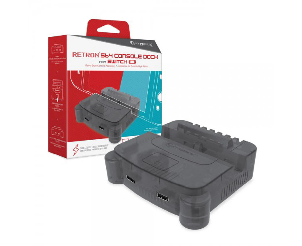 Hyperkin RetroN S64 Smoke Grey Dock for Switch