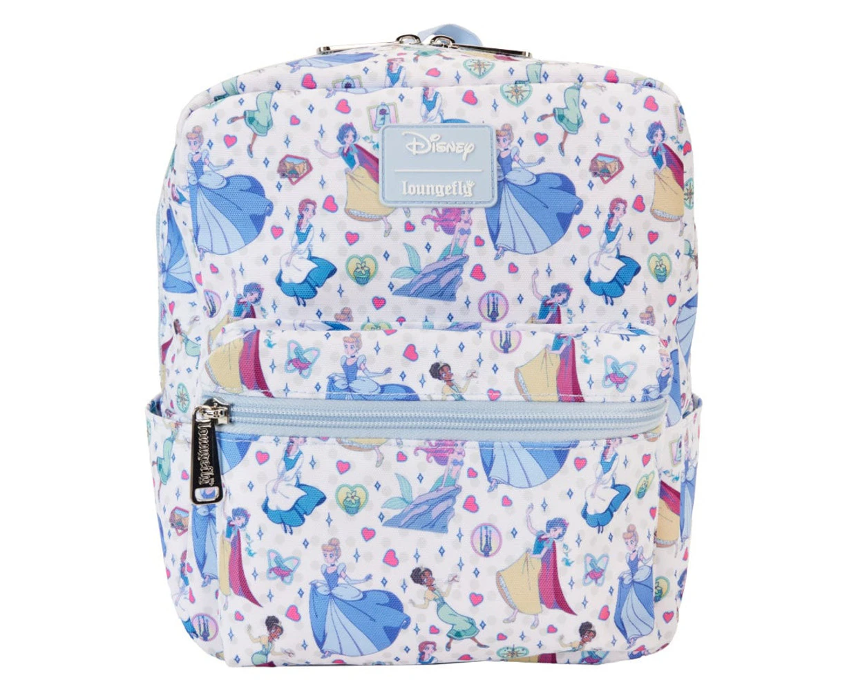 Loungefly Disney Princess Manga Style All-Over-Print Nylon Mini Backpack