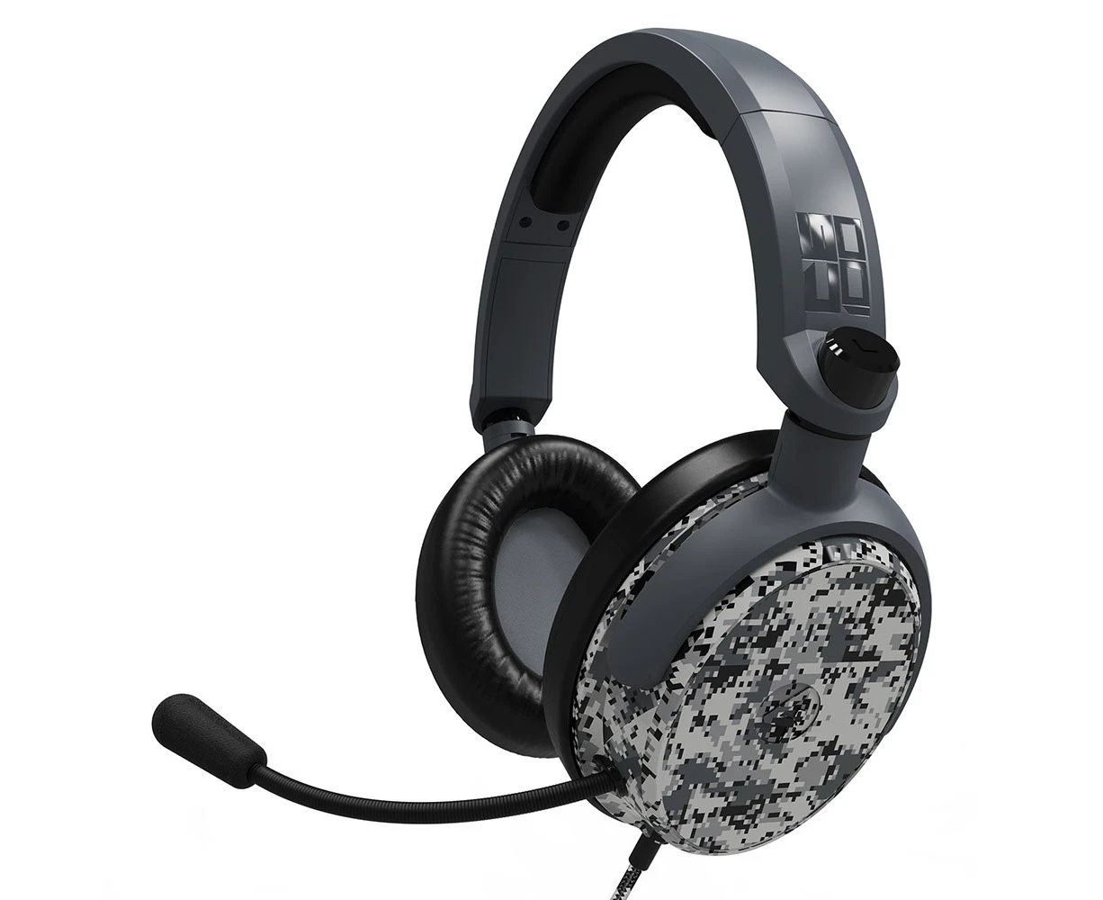 4Gamers C6-100 Universal Wired Gaming Headset (Grey Camo)