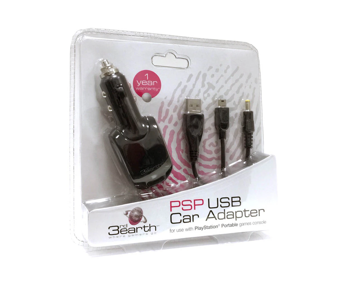 3rd Earth PSP USB Car Adapter