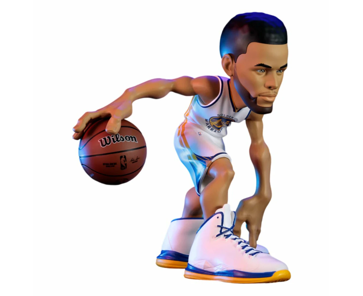 Small-STARS NBA Steph Curry 2022 Warriors White Jersey 12 inch Limited Edition Vinyl Figure