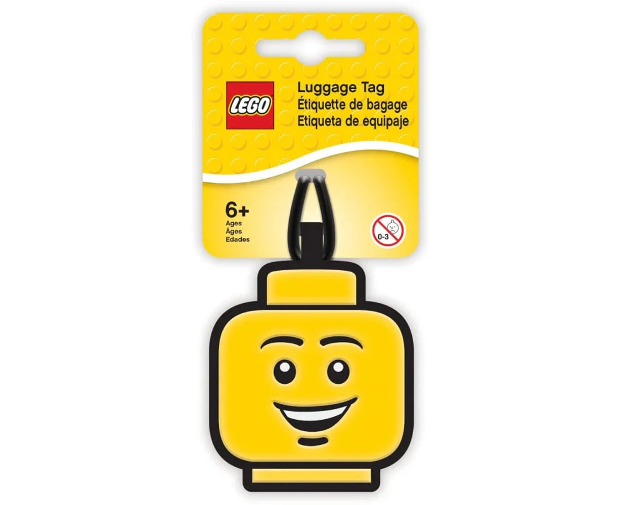 LEGO Boy Face Luggage Tag