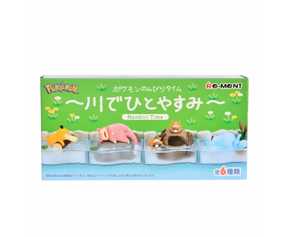 Re-Ment Pokemon Nonbiri Time Relax A Break by the River Mini Figure Blind Box