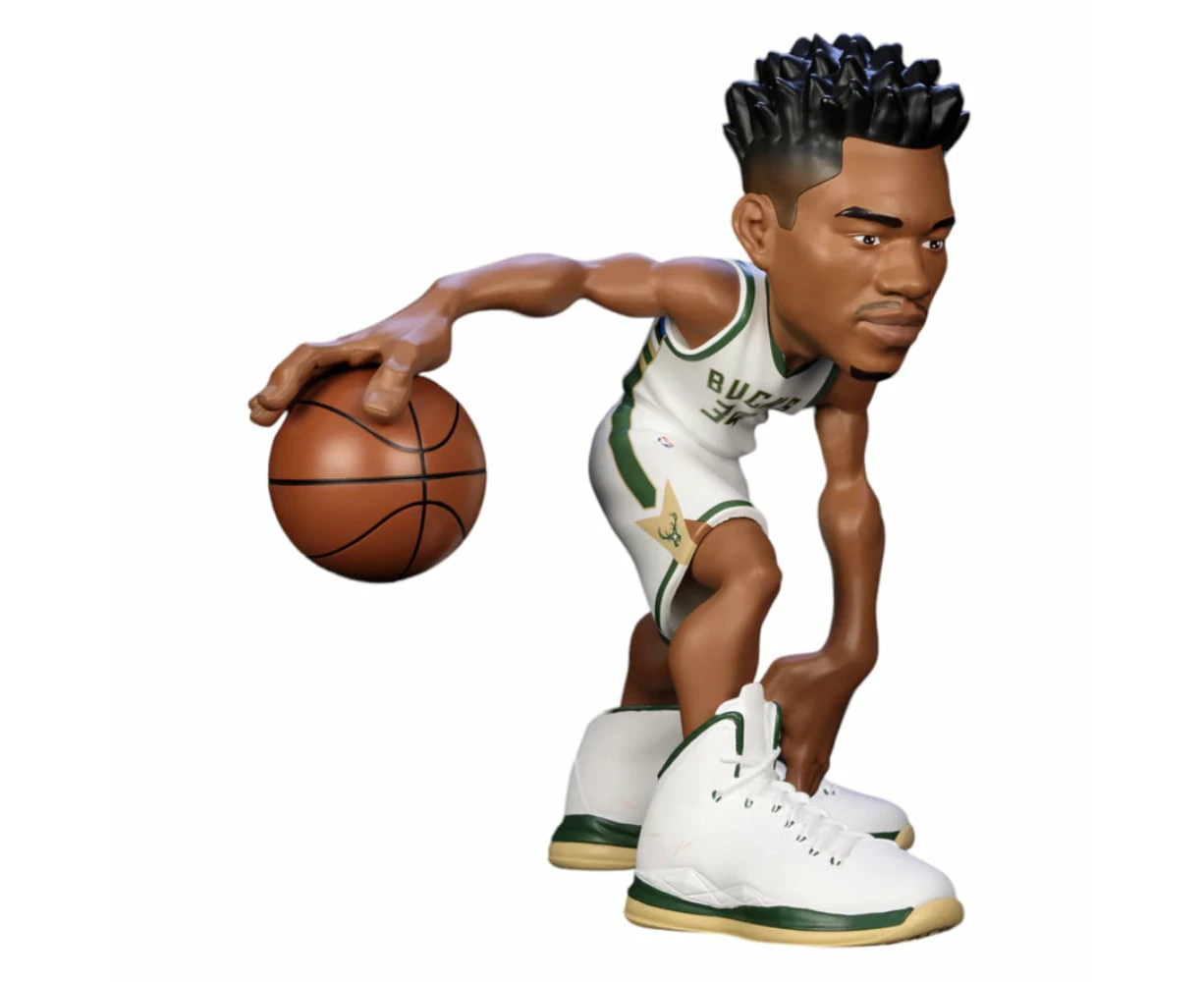 Small-STARS NBA Giannis Antetokkounmpo 2020 Bucks White Jersey 12 inch Vinyl Figure