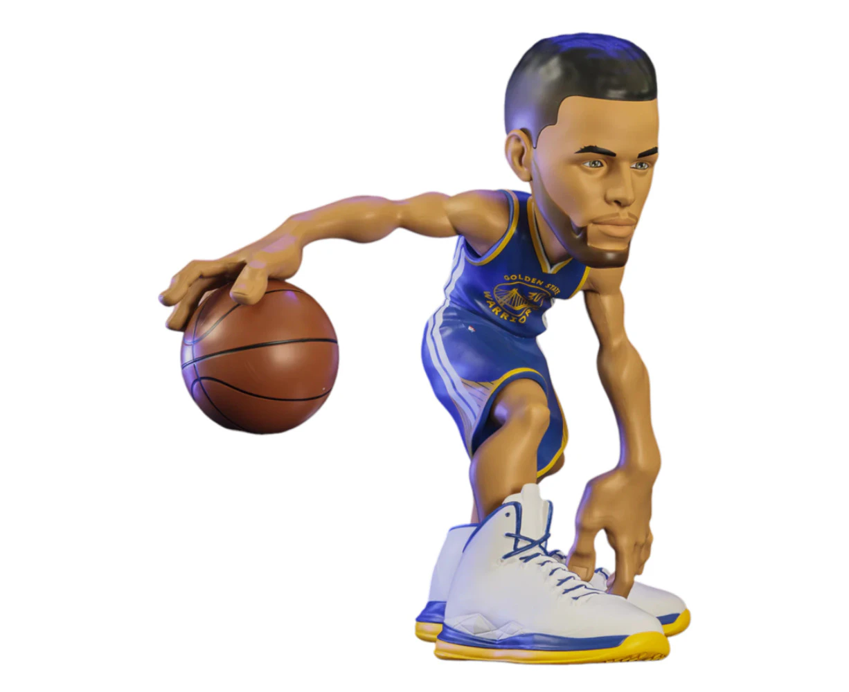 Small-STARS NBA Steph Curry 2021 Warriors Icon Edition Blue Jersey 12 inch Vinyl Figure