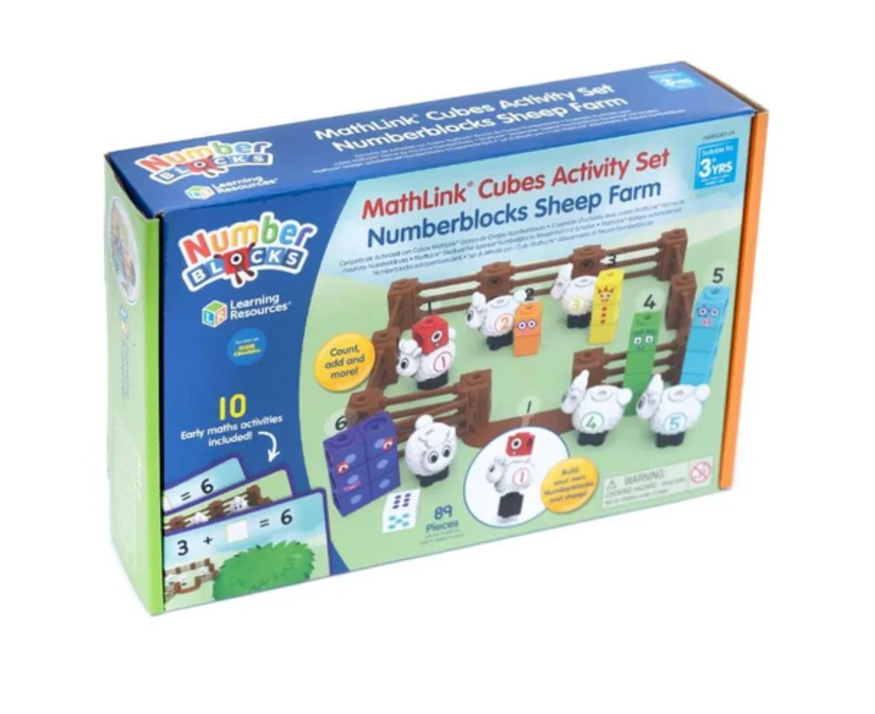 NumberBlocks Counting Sheep MathLink Cube Activity Set