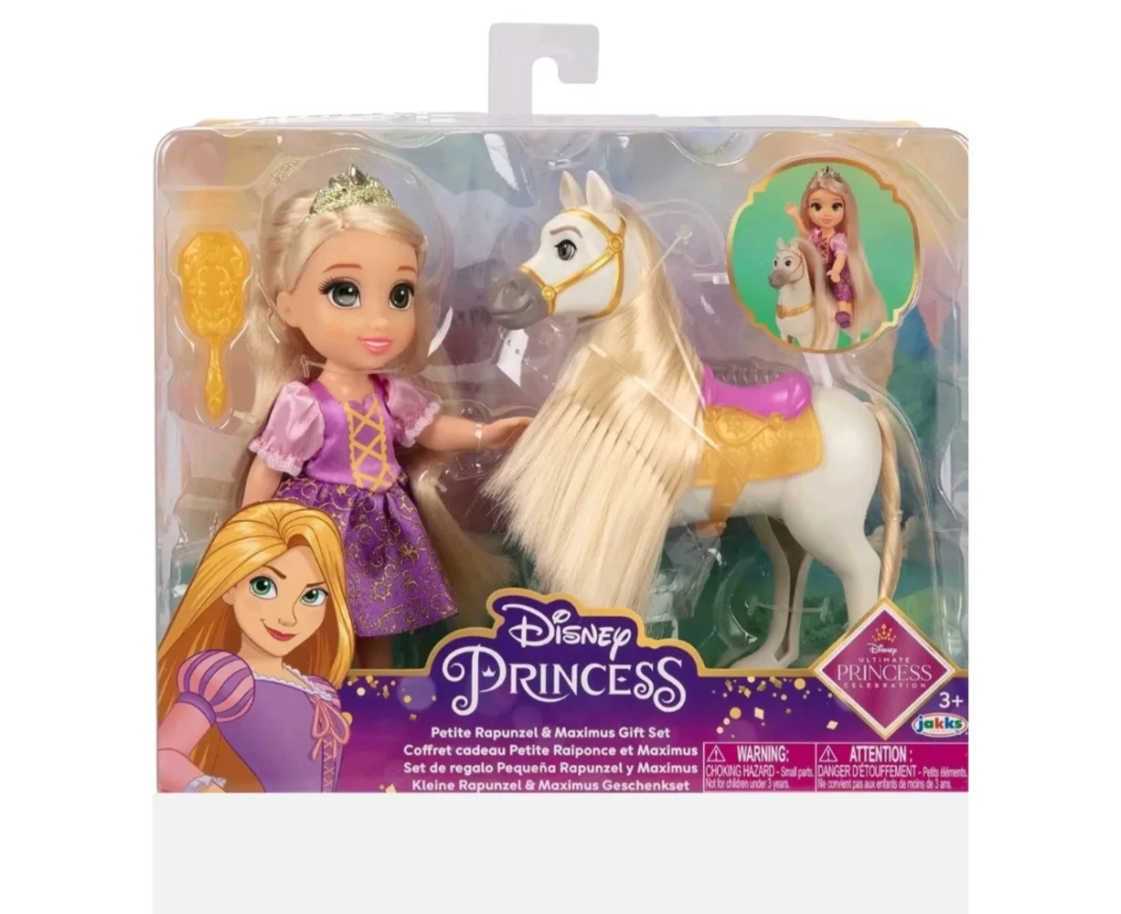 Disney Princess Petite Rapunzel and Maximus Doll Gift Set