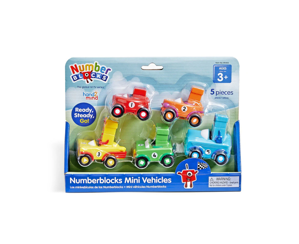 Numberblocks Mini Vehicle Set Of 5