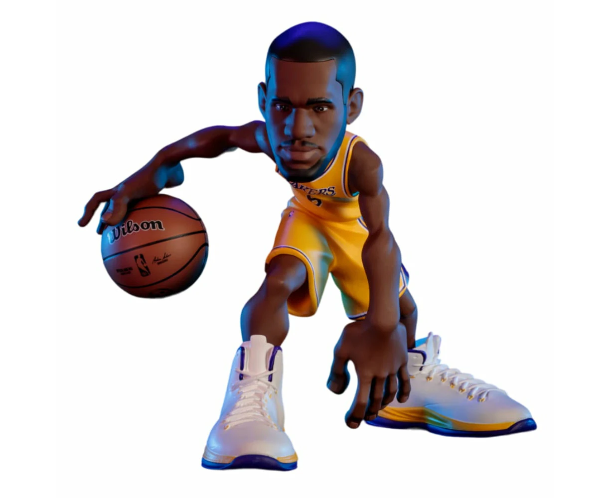 Small-STARS NBA Lebron James 2022 Lakers Gold Jersey 12 inch Limited Edition Vinyl Figure