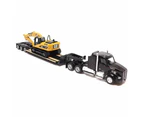 Diecast Masters Kenworth 680 and Lowboy With 590 Wheel Loader 1:87 Scale Diecast Vehicle