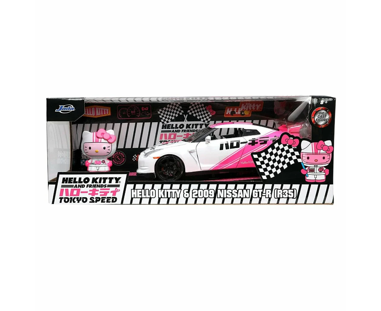 Hello Kitty and Friends: Tokyo Speed Hello Kitty and 2009 Nissan GT-R (R35) 1:24 Diecast Vehicle